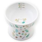 猫壱　ハッピーダイニング　脚付ウォーターボウル　シリコン付き　ハイタイプ　ＢＯＴＡＮＩＣＡＬ　ＧＡＲＤＥＮ　猫用