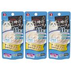ペットライン　キャネット　３時のムース　１１歳から　チーズ仕立て　２５ｇ　３袋　キャットフード　おやつ　超高齢猫用