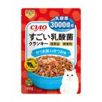 アウトレット品　キャットフード　いなば　ＣＩＡＯ　すごい乳酸菌クランキー　かつお節入り　かつお味　２００ｇ　訳あり