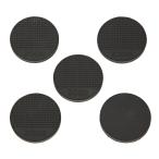 ZOOX высокого уровня черный силикон f ковер штекер Flat type диаметр 60mm 5 штук входит 