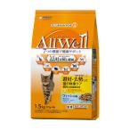 ショッピングキャットフード キャットフード　オールウェル　避妊・去勢した猫の体重ケア　筋肉の健康維持用　フィッシュ味　挽き小魚とささみフリーズドライパウダー入　１．５ｋｇ×５　猫