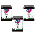 GEX стекло аквариум стакан терьер Fit бойцовая рыбка 150×3 маленький размер аквариум 