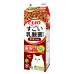 キャットフード いなば CIAO すごい乳酸菌 クランキー牛乳パック チキン味 400g×12個