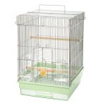 鳥かご HOEI 35手のりステンレス ミントグリーン (37×41.5×54.5cm) セキセイ 小型インコ 中型インコ