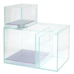 アウトレット品　スーパークリア　アクロ　オーバーフロー　２層式濾過槽　６０ｃｍ用　ウールボックス付　訳有り　お一人様１点限り　沖縄別途送料
