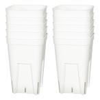 スリット鉢　プレステラ　７５深型　白　１０個セット　多肉植物