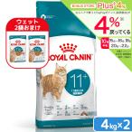 ロイヤルカナン　猫　１１歳以上の高齢猫用　エイジング　１１＋　４ｋｇ×２袋　ジップ付　お一人様２点限り