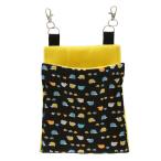  мелкие животные. спальный мешок [ флис ]S еж рисунок черный ручная работа 