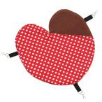  мелкие животные. Heart. гамак красный точка ручная работа Valentine teg- шиншилла хорек 