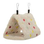 ｆｕｕ　鳥・小動物用　三角テント　Ｓ　ドットベージュ　ハウス　隠れ家　デグー　モモンガ　インコ