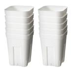 スリット鉢 プレステラ 105深型 白 10個セット