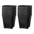 スリット鉢 プレステラ 75型 黒 10個セット