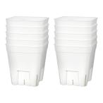 スリット鉢　プレステラ　７５型　白　１０個セット