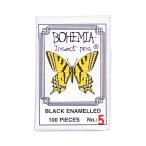 標本針　ＢＯＨＥＭＩＡ　ＩｎｓｅｃｔＰｉｎｓ　５号　ブラックエナメル　１００本入り　長さ３８ｍｍ