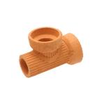 ひんやり素焼陶管　Ｔ字管　Ｍ　小動物用　ハウス　トンネル