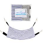 接触冷感　小動物のひんやりハンモック　Ｓサイズ　青ボーダー　ハンドメイド