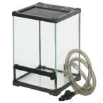  рептилии клетка tera Space 21×21×30cm дыра есть дренаж имеется рептилии земноводные клетка для разведения террариум 
