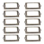 ラベルホルダー ネームプレート アンティーク調 引き出し ジュエリーボックス用 ファイル名カ