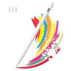 タッチペン iPad ペンシル GOOJODOQ スタイラスペン 高感度 pencil 電量表示/磁気吸着/傾き感知/誤作動