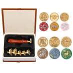 Sitengle cургуч штамп комплект воск наклейка штамп .. штамп из дерева рука 