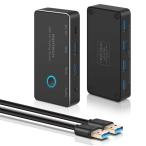 RSHTECH USB переключатель 2PC.4 шт.. оборудование вместе иметь USB3.0 соответствует 5Gbps высокая скорость пересылка ручной переключатель .- клавиатура мышь 