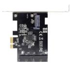 xiwai PCI-E 1X - 19ピン 20ピン USB 3.0 ヘ