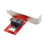 NFHK PCI-Express 4.0 тонкий линия SAS SFF-8654 - HD SFF-8643 PCBA женский адаптор держатель имеется 