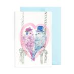  сообщение карта конверт имеется Love Bird m01-013