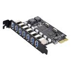 NFHK 7ポートPCI-EからUSB 3.0ハブPCI Expre