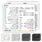 Windows Note PC* персональный компьютер Short cut * наклейка выпуск на японском языке таблица поиска список стикер (M/ ho wai