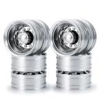 TRZX 1/14 タミヤ トレーラー トラクター トラック RC 車用アルミ後輪ハブ リム アップグレ