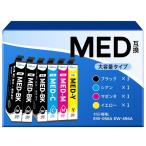 MED メダマヤキ エプソン用 インク MED-4CL ＋ ブラック 2本 互換 インクカートリッジ 4色6本パック
