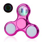 ハンドスピナー光る 18種類の鮮やかな絞り ハンドスピナー よく回る ハンドスピナー 子供 小さ