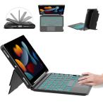 2025 iPad 第9/8/7世代 キーボード付きケース 縦向き・横向き対応 10.2インチ & iPad Pro 10.5インチ 7色バ