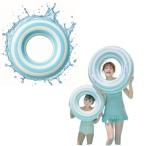 wemitas 浮き輪 大人用 子供用 100cm 120cm 70cm 大きい フロート 浮輪 手持ち付き 空気入れ 修正テー