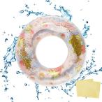 浮き輪 子供 浮き輪 大人用 空気入れ フロート うきわ 気漏れにくい 強い浮力 スイミング プール
