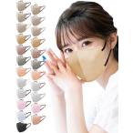 (LaViness) マスク 不織布 立体 立体マスク 日本製 30枚ノーズマスク (サンドベージュ×紐ブラック)