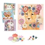 DJECOjeko3D Picture цветочный lease приклеивание . цельный 3D. покрытие . construction орнамент .ko Large 