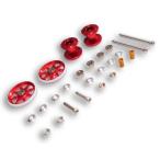 UME-STAR ミニ四駆 アルミローラー 2段アルミローラー ベアリングローラー 19mm 二段アルミローラー