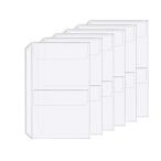 6枚セットA5 6穴ルーズリーフクリッ