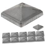 ibasenice 12 шт стойка mid колпачок колонны metal забор панель оборудование орнамент . внизу post колпак f