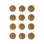 DFsucces наклейка штамп 12 шт. комплект cургуч модный 3D штамп способ золотой цвет Gold рука 