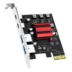 GLOTRENDS U3044AC 4ポート (2 x Type-C+ 2 x Ty