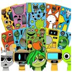 10 листов ритм box нацарапанная надпись наклейка симпатичный DIY декортивный элемент набор наклеек оборудование орнамент машина фляжка путешествие коробка документ .