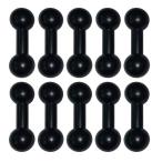 HAMILO ボールジョイント ダブルヘッド フレキシブルアーム 約17mm 360度 10個セット