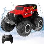 ラジコン 水陸両用 ラジコンカー 防水 オフロード 子供 男の子 おもちゃ 4wd RCカー 車 子