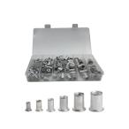 アルミリベットナット 190pcsセット m3-m10 インサートナット 埋め込みナット 便利な収納ボックス