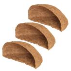  здесь cocos nucifera коврик 3 шт половина месяц форма кокос подкладка цветочный горшок подкладка садоводство cocos nucifera коврик, сад 