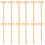 KESYOO Hammer из дерева Hammer деревянный молоток Mini колотушка украшение предмет маленький молоток дерево инструмент 12 штук ( нагрудник 