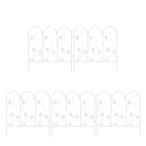 Wisfor сад забор железный 5 шт. комплект белый высота 50 объединенный diy наружный .. только простой собака 